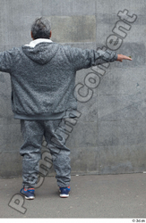 Whole Body Man T poses White Casual Overweight Standing Street photo references